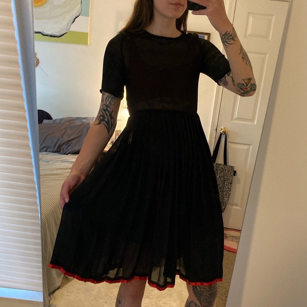 Sheer Midi Dress